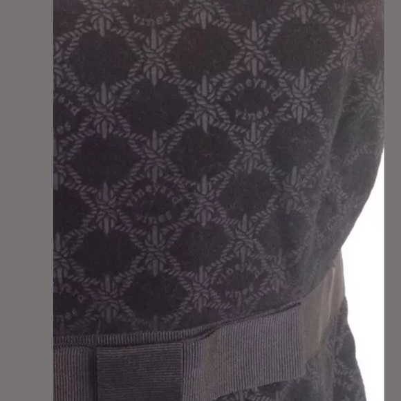 VINEYARD VINES Soirée Dress Velvet Ivory Shift Sheath Cream Rope Nautical - Picture 8 of 8